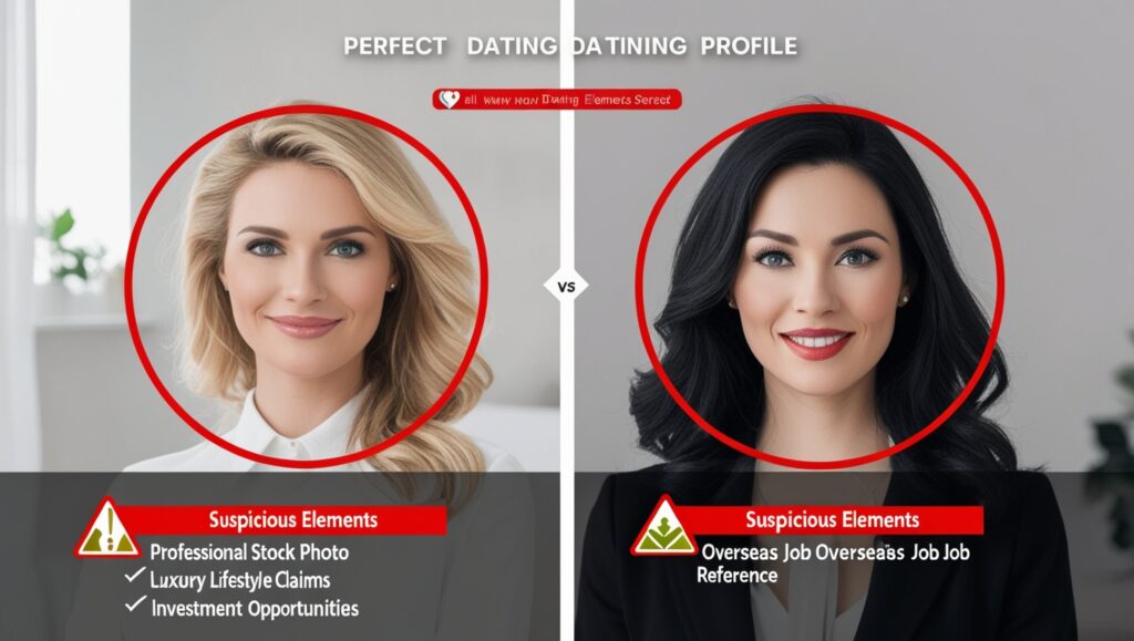 Dating profile red flags in romance and investment scams highlighted